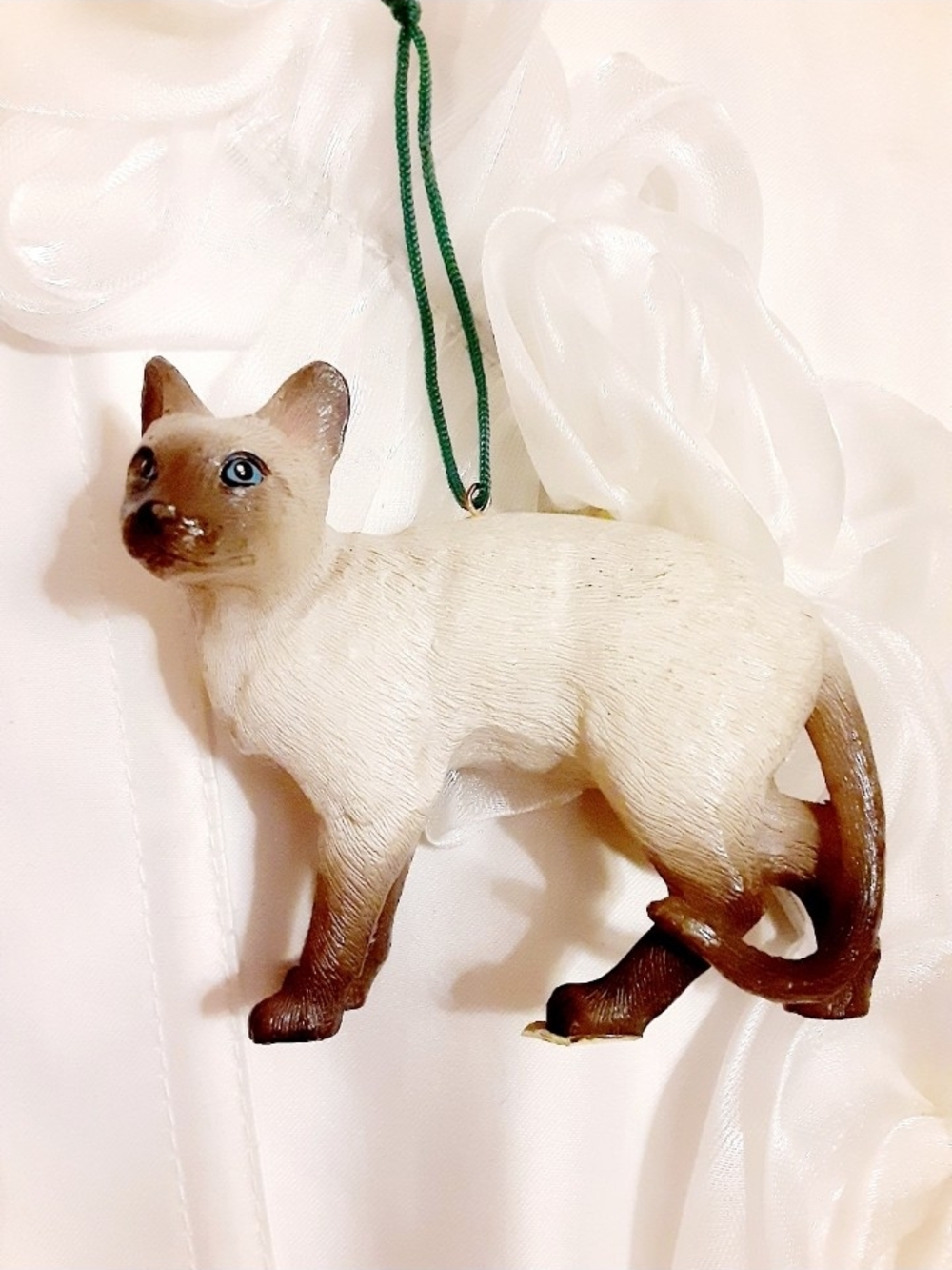 Vintage Siamese Cat Ornament